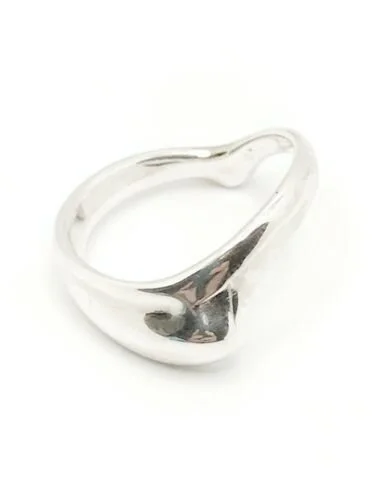 Tiffany & Co. Elsa Peretti Sterling Silver Curved & Wavy Band Size